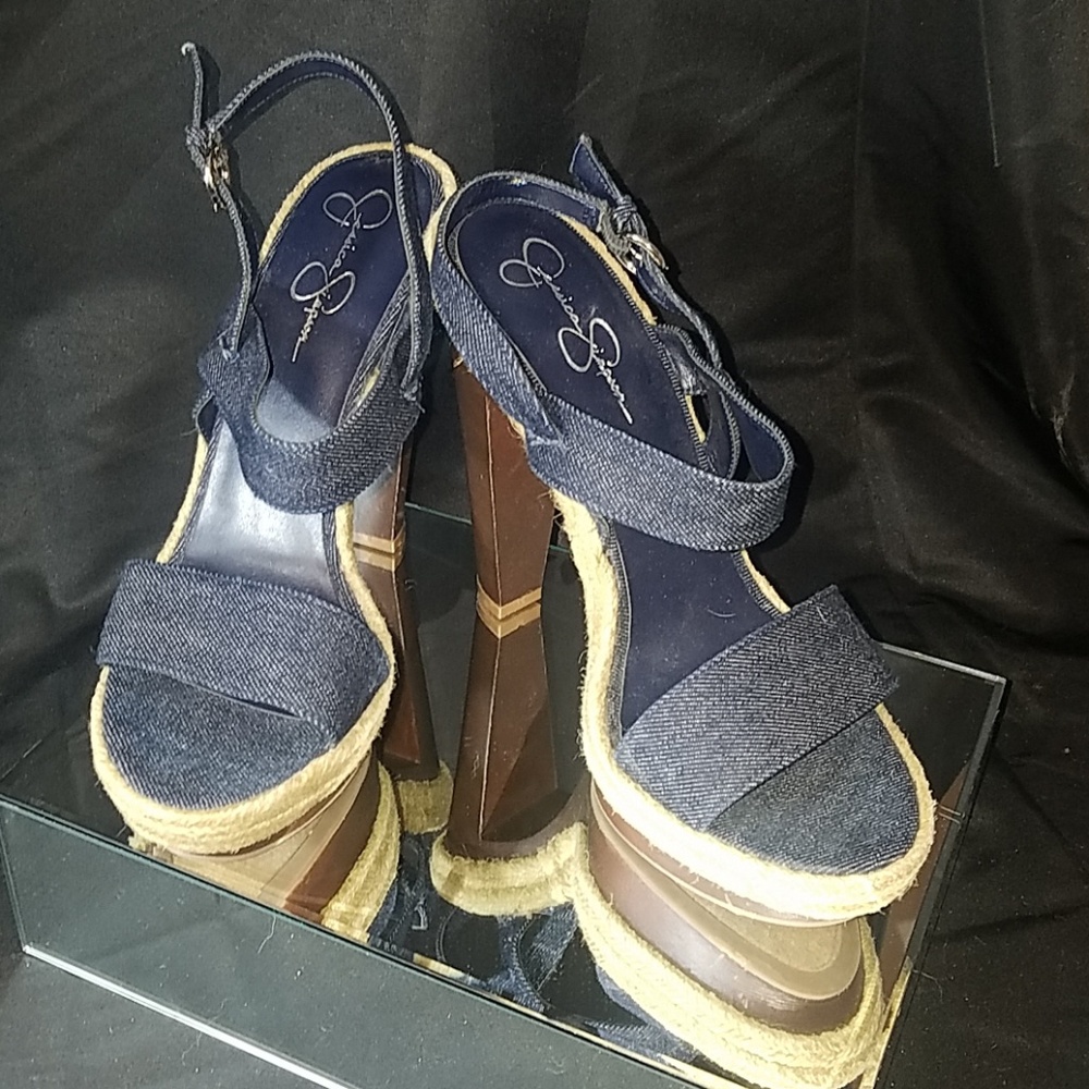 Jessica Simpson Denim Heels